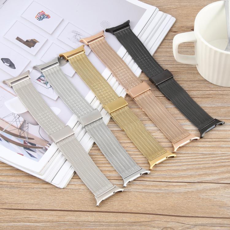 일체형 버클 엠보스 밀라노 메탈 시계 밴드, 삼성 갤럭시 워치 울트라 47mm / 울트라 2025용