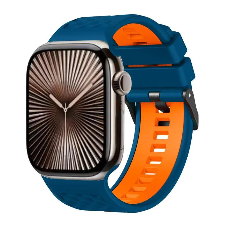 다이아몬드 텍스처 투톤 실리콘 시계줄, 애플 워치 46mm / 49mm / 45mm / 44mm용