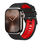 다이아몬드 텍스처 투톤 실리콘 시계줄, 애플 워치 46mm / 49mm / 45mm / 44mm용