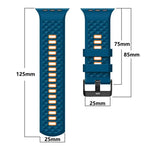 다이아몬드 텍스처 투톤 실리콘 시계줄, 애플 워치 46mm / 49mm / 45mm / 44mm용