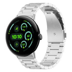 xDfind Three Beads Quick Release Metal Watch Band, For Google Pixel Watch 4 / 3 45mm, For Google Pixel Watch 4 / 3 / 2 / 1 41mm