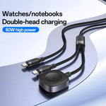 Yesido CA136C 60W USB-C / 타입-C to 타입-C & 아이워치 2-in-1 충전 케이블, CA136C