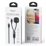 Yesido CA136C 60W USB-C / 타입-C to 타입-C & 아이워치 2-in-1 충전 케이블, CA136C