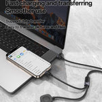Yesido CA136C 60W USB-C / 타입-C to 타입-C & 아이워치 2-in-1 충전 케이블, CA136C