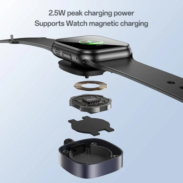 Yesido CA136L 27W USB-C / 타입-C to 8핀 & 아이워치 2-in-1 충전 케이블, CA136L