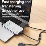 Yesido CA136L 27W USB-C / 타입-C to 8핀 & 아이워치 2-in-1 충전 케이블, CA136L