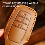 For Toyota Corolla 2-button B110 Crazy Horse Cowhide Car Key Protection Cover, For Toyota Corolla 2-button