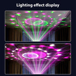 해바라기 매직 볼 라이트 LED RGB 회전 무대 램프, 음성 제어, 리모컨 제어