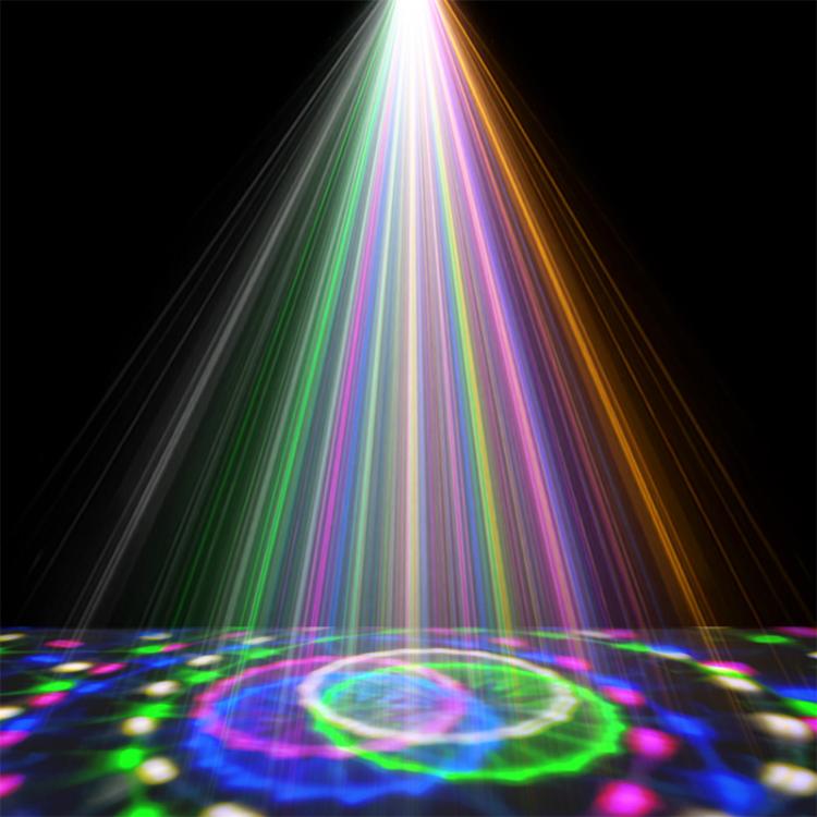 해바라기 매직 볼 라이트 LED RGB 회전 무대 램프, 음성 제어, 리모컨 제어