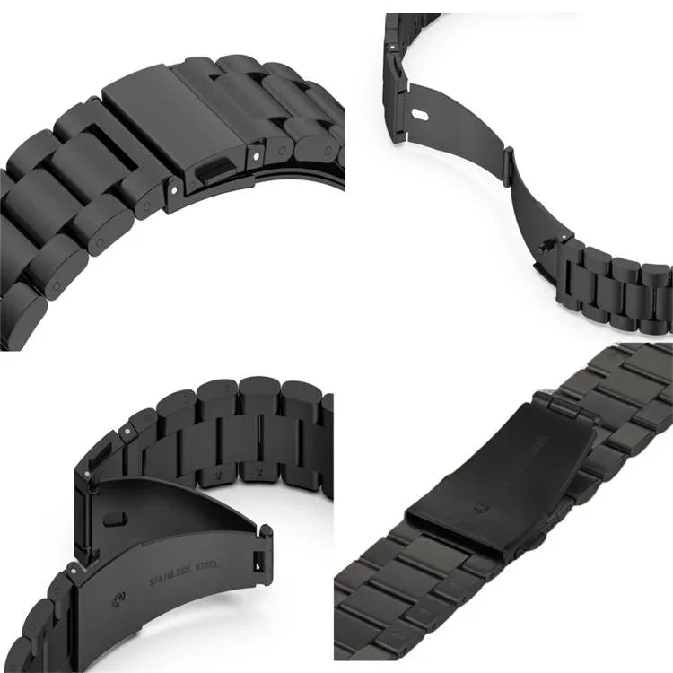 xDfind 3구 접이식 버클 스테인리스 스틸 시계줄, 애플 워치 42 / 44 / 45 / 46 / 49mm용, 애플 워치 38 / 40 / 41 / S10 42mm용