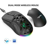 HXSJ T26 듀얼 모드 2.4G BT5.1 충전식 무선 마우스, T26