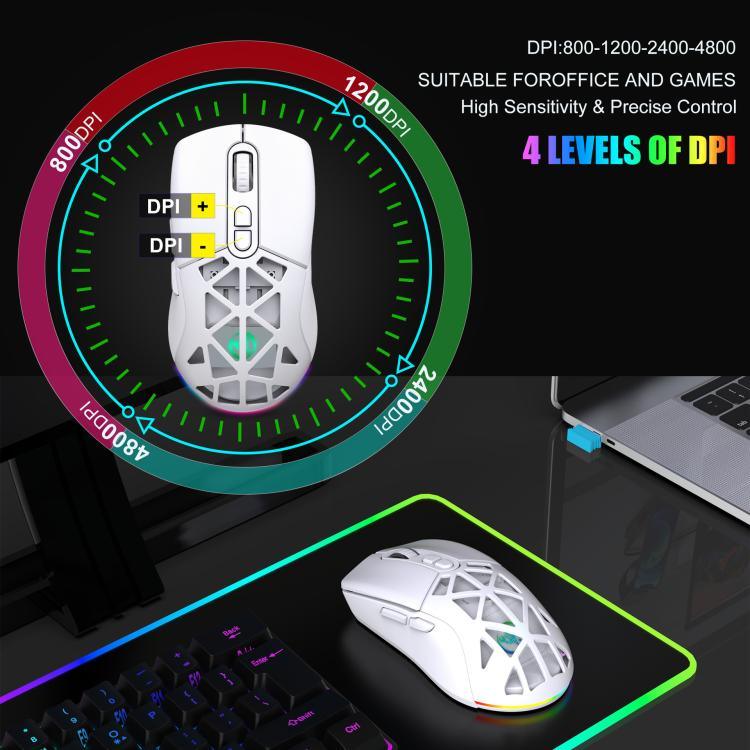 HXSJ T26 듀얼 모드 2.4G BT5.1 충전식 무선 마우스, T26