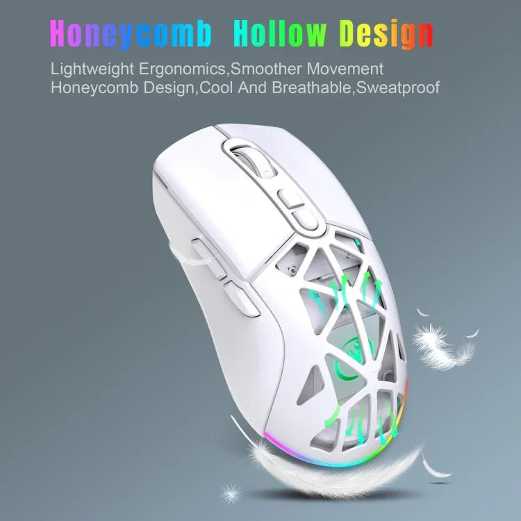 HXSJ T26 듀얼 모드 2.4G BT5.1 충전식 무선 마우스, T26