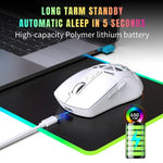 HXSJ T26 듀얼 모드 2.4G BT5.1 충전식 무선 마우스, T26