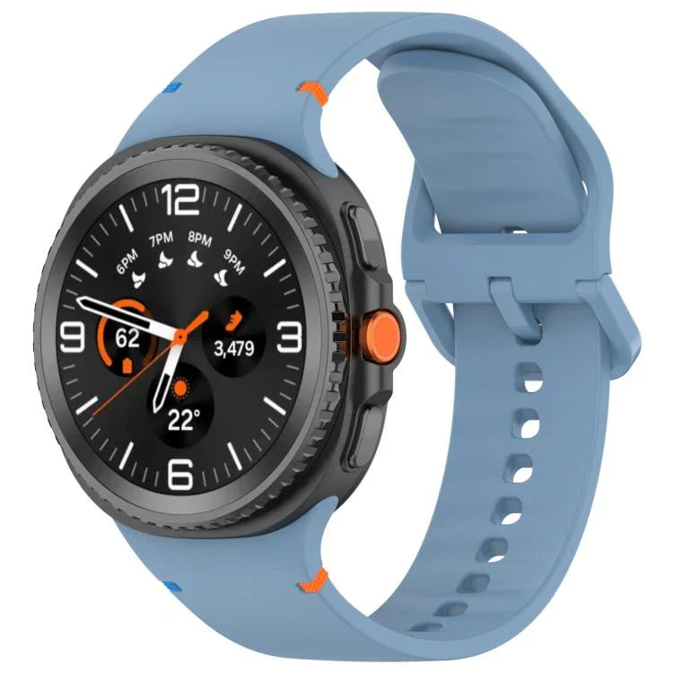 삼성 갤럭시 워치8 클래식 46mm / 워치8 44mm / 40mm용 xDfind 스티치 솔리드 컬러 실리콘 시계줄, 20mm, 22mm