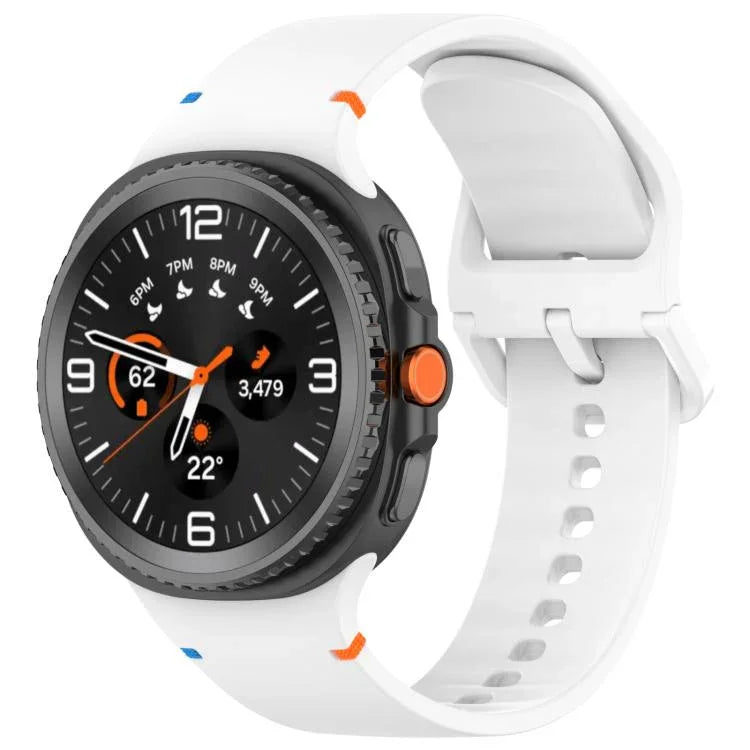 삼성 갤럭시 워치8 클래식 46mm / 워치8 44mm / 40mm용 xDfind 스티치 솔리드 컬러 실리콘 시계줄, 20mm, 22mm