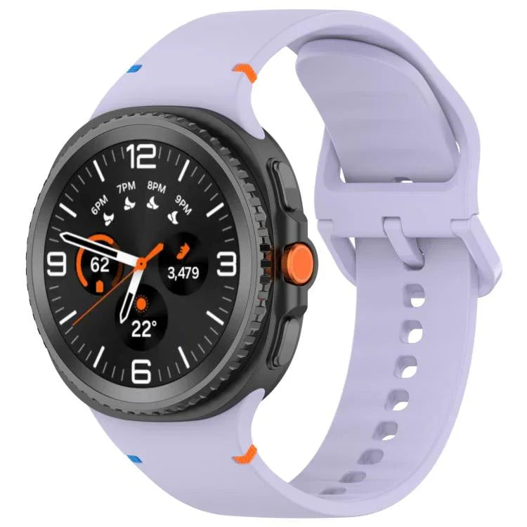삼성 갤럭시 워치8 클래식 46mm / 워치8 44mm / 40mm용 xDfind 스티치 솔리드 컬러 실리콘 시계줄, 20mm, 22mm