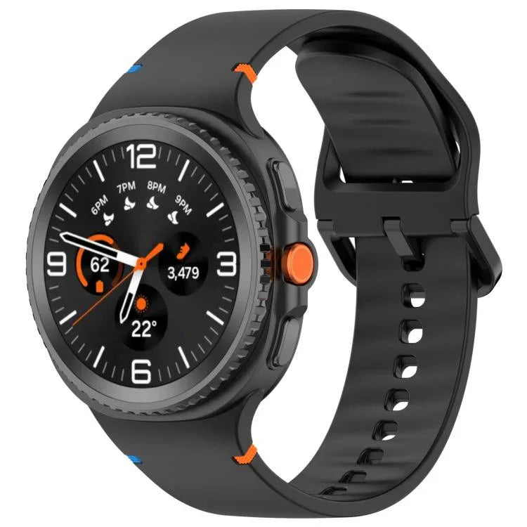삼성 갤럭시 워치8 클래식 46mm / 워치8 44mm / 40mm용 xDfind 스티치 솔리드 컬러 실리콘 시계줄, 20mm, 22mm