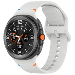 삼성 갤럭시 워치8 클래식 46mm / 워치8 44mm / 40mm용 xDfind 스티치 솔리드 컬러 실리콘 시계줄, 20mm, 22mm