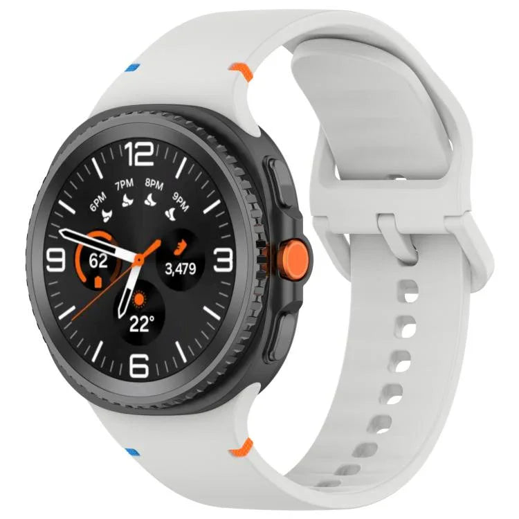 삼성 갤럭시 워치8 클래식 46mm / 워치8 44mm / 40mm용 xDfind 스티치 솔리드 컬러 실리콘 시계줄, 20mm, 22mm