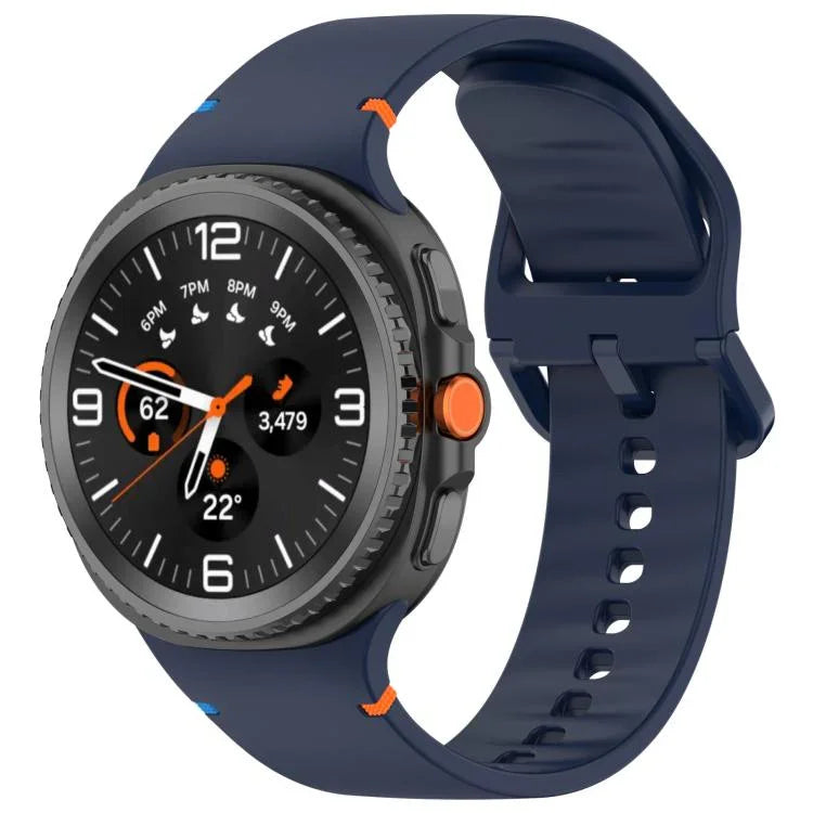 삼성 갤럭시 워치8 클래식 46mm / 워치8 44mm / 40mm용 xDfind 스티치 솔리드 컬러 실리콘 시계줄, 20mm, 22mm