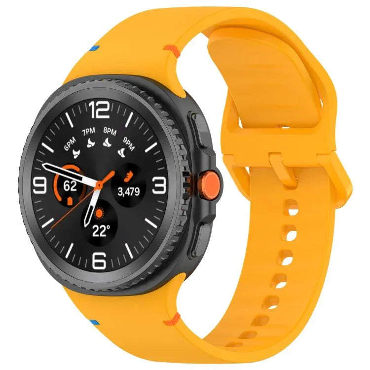 삼성 갤럭시 워치8 클래식 46mm / 워치8 44mm / 40mm용 xDfind 스티치 솔리드 컬러 실리콘 시계줄, 20mm, 22mm