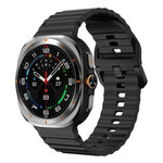 삼성 갤럭시 워치8 클래식 46mm / 워치8 44mm / 40mm용 xDfind 웨이비 그레인 스티치 실리콘 시계줄, L