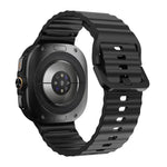 삼성 갤럭시 워치8 클래식 46mm / 워치8 44mm / 40mm용 xDfind 웨이비 그레인 스티치 실리콘 시계줄, L