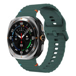 삼성 갤럭시 워치8 클래식 46mm / 워치8 44mm / 40mm용 xDfind 웨이비 그레인 스티치 실리콘 시계줄, L