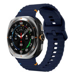 삼성 갤럭시 워치8 클래식 46mm / 워치8 44mm / 40mm용 xDfind 웨이비 그레인 스티치 실리콘 시계줄, L