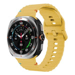삼성 갤럭시 워치8 클래식 46mm / 워치8 44mm / 40mm용 xDfind 웨이비 그레인 스티치 실리콘 시계줄, L