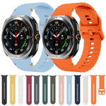 삼성 갤럭시 워치8 클래식 46mm / 워치8 44mm / 40mm용 xDfind 웨이비 그레인 스티치 실리콘 시계줄, L