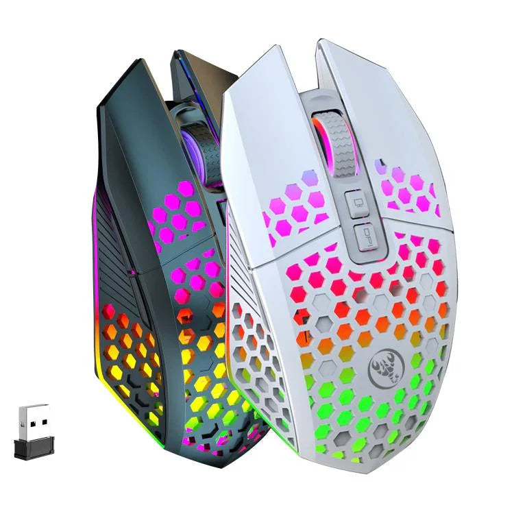 HXSJ T500 홀 마우스 2.4G 백라이트 충전식 무선 마우스