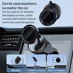 K10A Three-axis Folding Vacuum Adsorption Magnetic Car Phone Holder, K10A (White), K10A (Black), K10A (Grey)