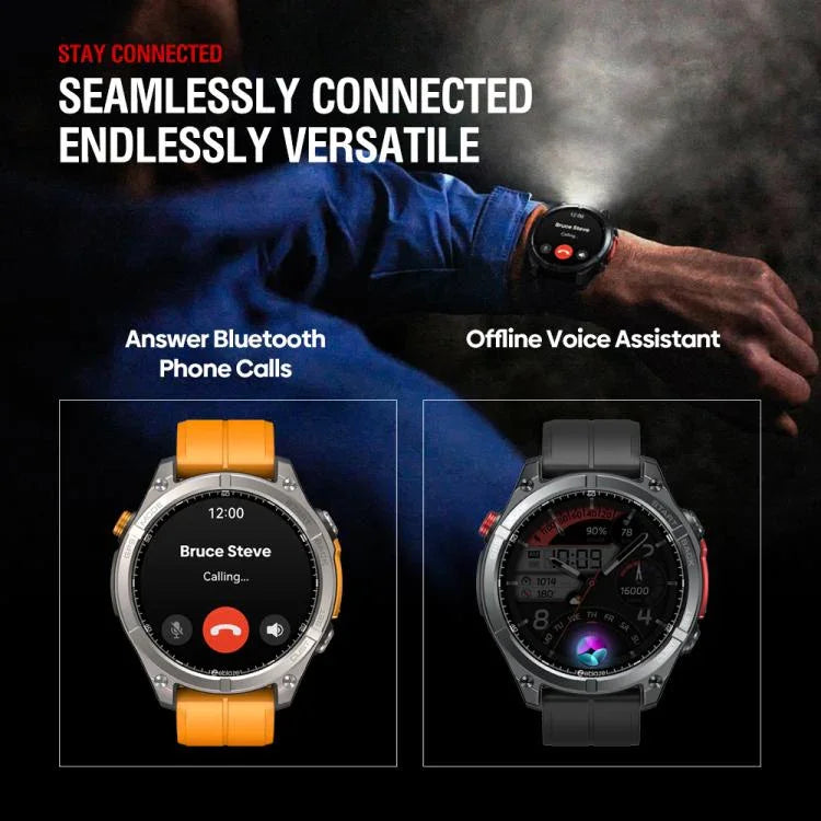 Zeblaze Stratos 4 견고한 아웃도어 GPS 스마트 워치 1.43인치 화면 5 ATM & IP69K