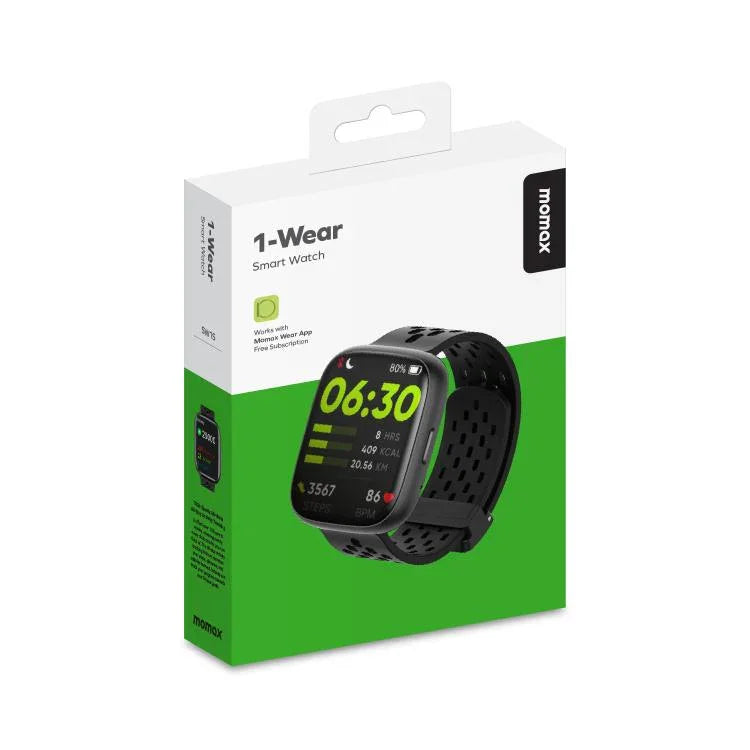 MOMAX SW1S 1.83인치 화면 IP68 방수 스마트 스포츠 워치
