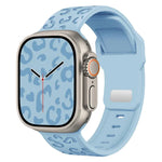 버클 오목 레오파드 실리콘 시계줄, 애플 워치 46mm / 49mm / 45mm / 44mm용, 애플 워치 42mm / 41mm / 40mm / 38mm용