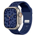 버클 오목 레오파드 실리콘 시계줄, 애플 워치 46mm / 49mm / 45mm / 44mm용, 애플 워치 42mm / 41mm / 40mm / 38mm용