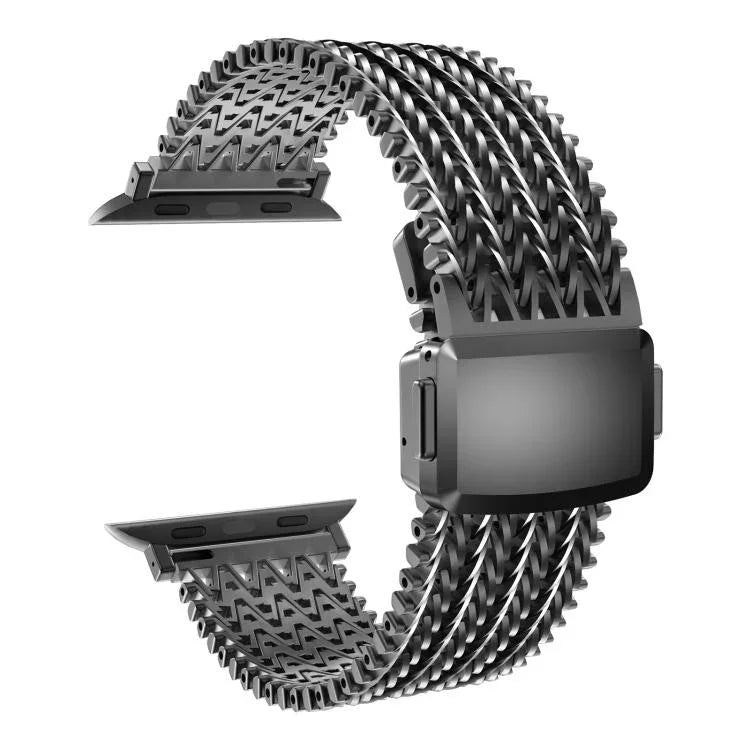 메시 마그네틱 스테인리스 스틸 시계줄, 애플 워치 46mm / 49mm / 45mm / 44mm용, 애플 워치 42mm / 41mm / 40mm / 38mm용