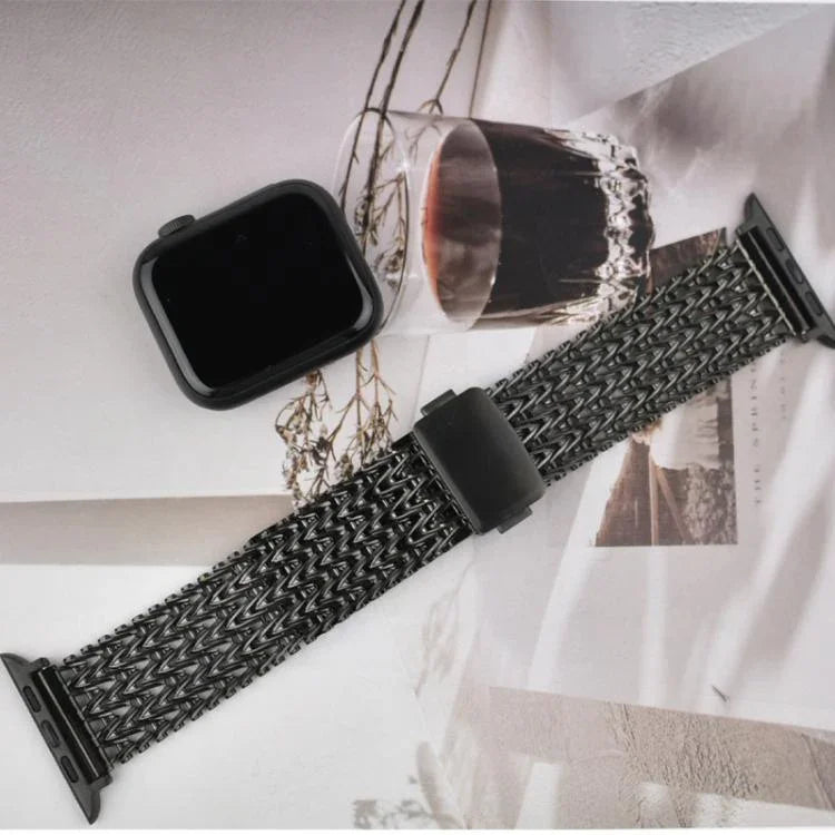 메시 마그네틱 스테인리스 스틸 시계줄, 애플 워치 46mm / 49mm / 45mm / 44mm용, 애플 워치 42mm / 41mm / 40mm / 38mm용