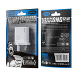 WK WP-U76 킨콩 12W USB 충전기, UK 플러그, US 플러그, EU 플러그