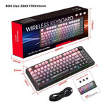 HXSJ L400 3모드 무선 RGB 라이트 박막 81키 키보드