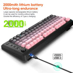 HXSJ L400 3모드 무선 RGB 라이트 박막 81키 키보드
