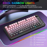 HXSJ L400 3모드 무선 RGB 라이트 박막 81키 키보드
