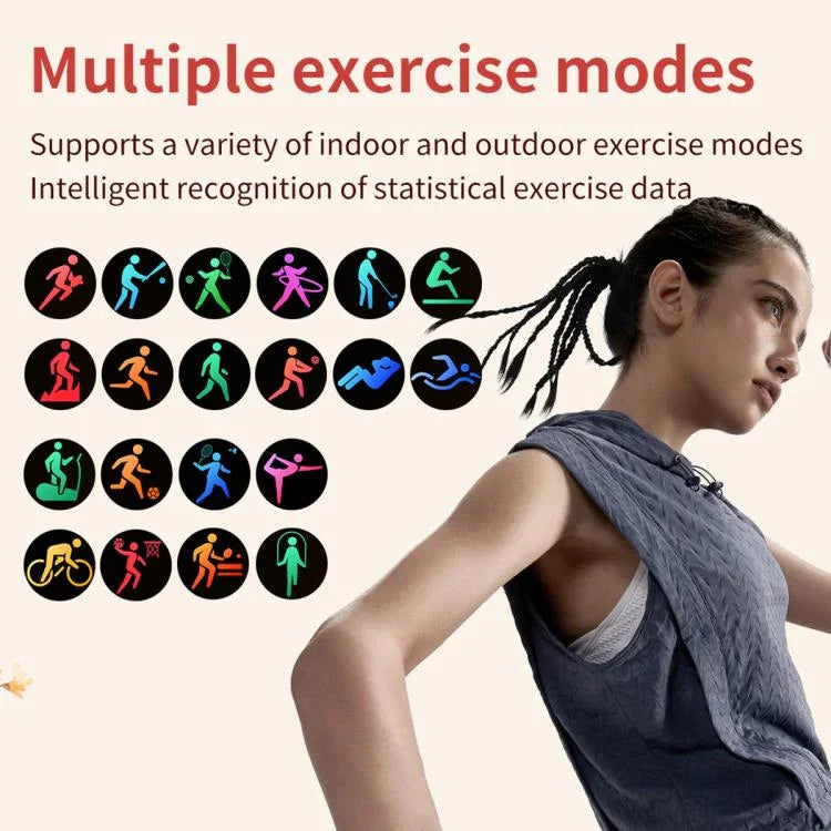 CY29 1.32인치 AMOLED 화면 여성용 스마트 워치 COFIT 앱 지원