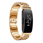 xDfind Diamond Jewelry Stainless Steel Watch Band, For Fitbit Charge 6 / 5 18mm, For Fitbit Inspire 3 12mm, For Fitbit Versa 4 / 3 / Sense2 / 1 20mm, For Fitbit Luxe / Special Edition 12mm, For Fitbit Inspire 2 / Ace 3 14mm, For Fitbit Charge 4 / 3 18mm