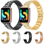 xDfind 다이아몬드 주얼리 스테인리스 스틸 시계 밴드, 삼성 갤럭시 워치 Ultra / Ultra 2025용, 삼성 갤럭시 워치8 / 워치8 클래식용, 삼성 갤럭시 워치7 / FE / 6 / 5 / 4용, 삼성 갤럭시 핏3용