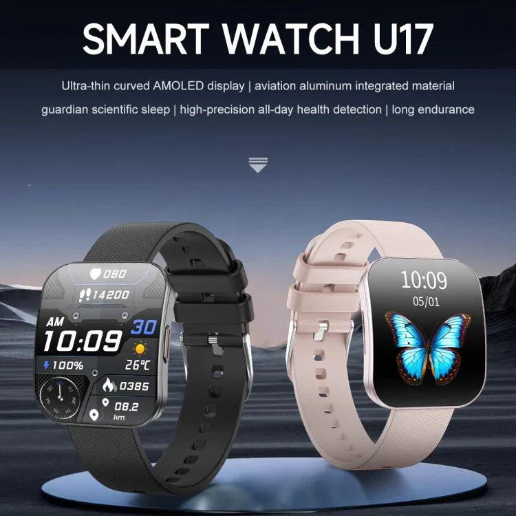 U17 1.85인치 초슬림 곡면 화면 IP68 스포츠 스마트워치