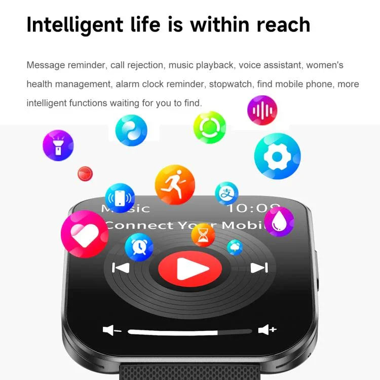 U17 1.85인치 초슬림 곡면 화면 IP68 스포츠 스마트워치