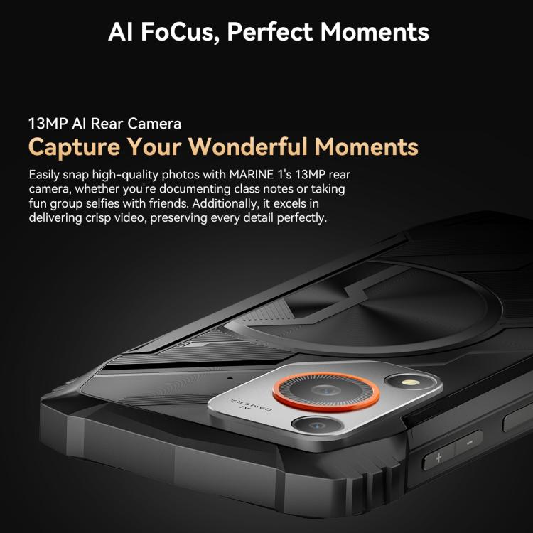 Blackview Oscal Marine 1, 6.56인치 안드로이드 15 Unisoc UMS9230E T615 옥타 코어, 네트워크: 4G, OTG, NFC, 4GB+128GB